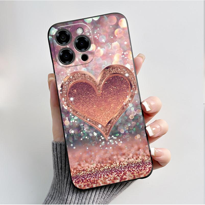 Per Custodia Doogee Note 58 Pro Lusso Moda Pattern Farfalle Fiori Nero Morbido TPU Silicone Cover Posteriore Telefono Cassa Antiurto