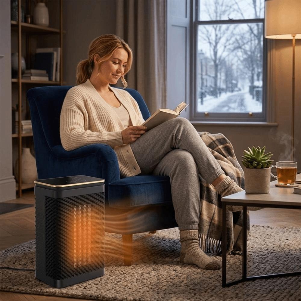 Fast Heating Electric Heater Oscillation Function Portable Heater Portable PTC Heater Bedroom Use