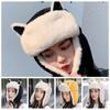 Thickened Ear-flapped Hat Cat Ear Earmuffs Hat Kawaii Lamb Beanie  Female