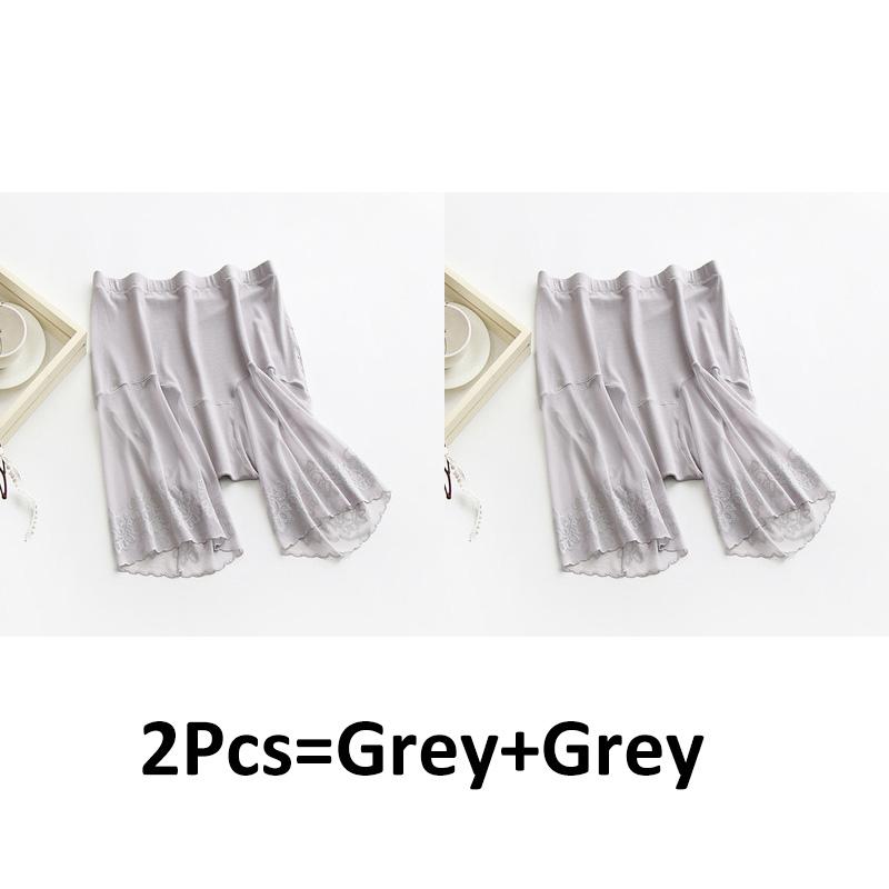 

Защитные короткие штаны больших размеров, летние женские бесшовные шорты под юбкой, шорты для мальчиков с защитой от натирания бедра, сексуальные кружевные женские боксеры, вес 60-115 кг 5XL