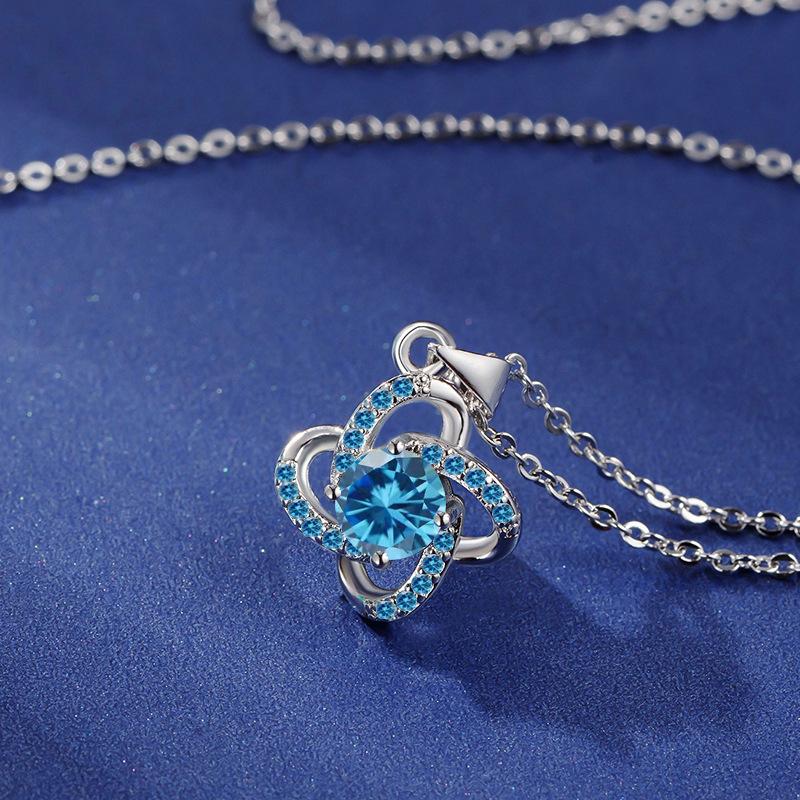 

GemChic женское модное милое ожерелье с подвеской в ​​виде четырехлистного клевера, женская изысканная универсальная цепочка, ювелирные изделия на день рождения, Рождество, подарок