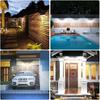 Solar Wall Lamp Outdoor Garden Light IP65 Waterproof 3 Modes PIR Motion Sensor Wall Lamp 416 LED Light Fence Lamp
