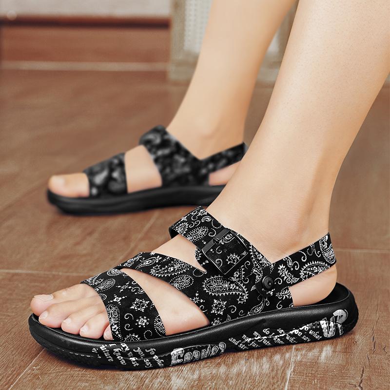 Men's High Quality Casual Sandals Summer Outdoor Anti Slip Soft Sole Comfort Beach Shoes Lazy Driving Slipper