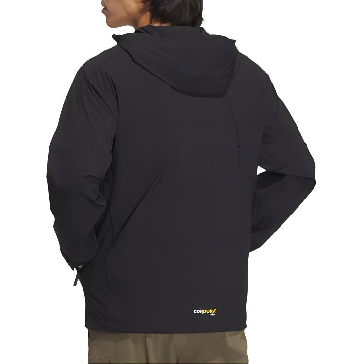 adidas Hooded Long Sleeve Jacket Men Jackets Black IC1969