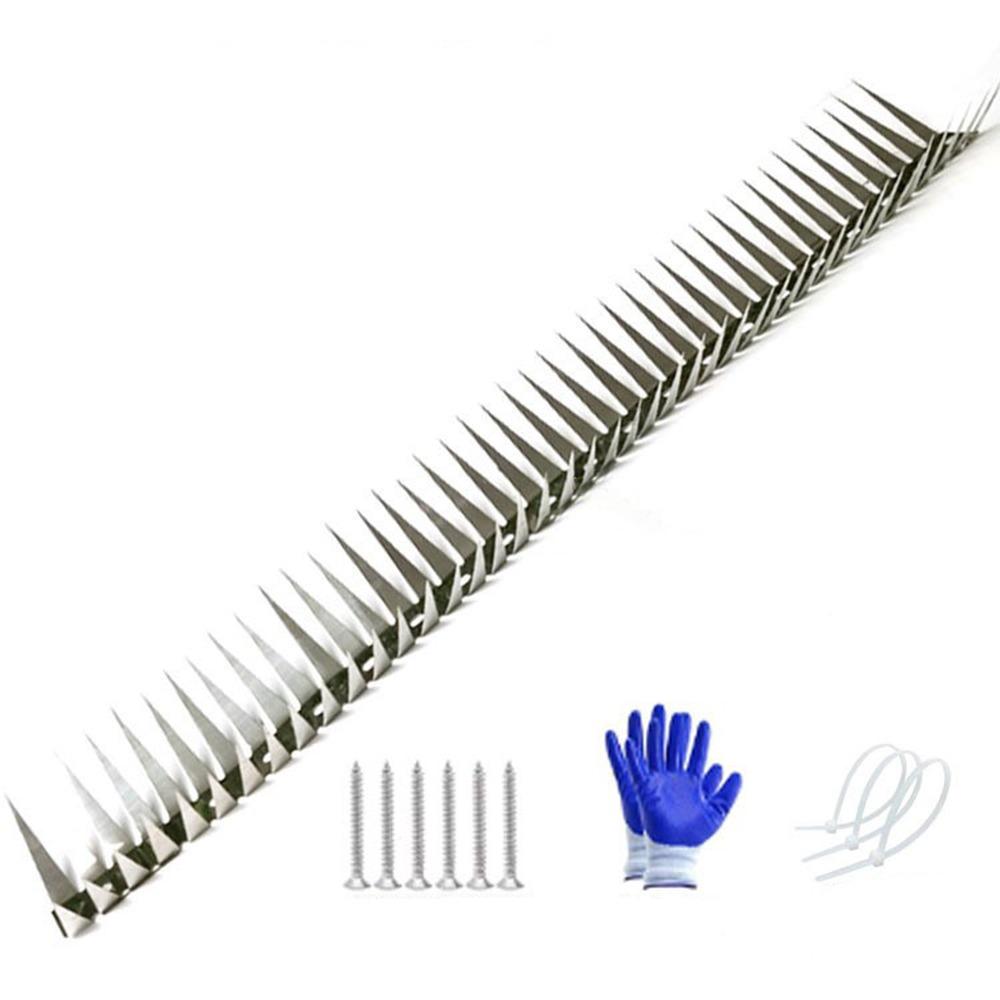 

Bendable Squirrel Deterrent Flexible Anti Pigeon Spikes Stainless Steel Bird Spikes Garden 50cm