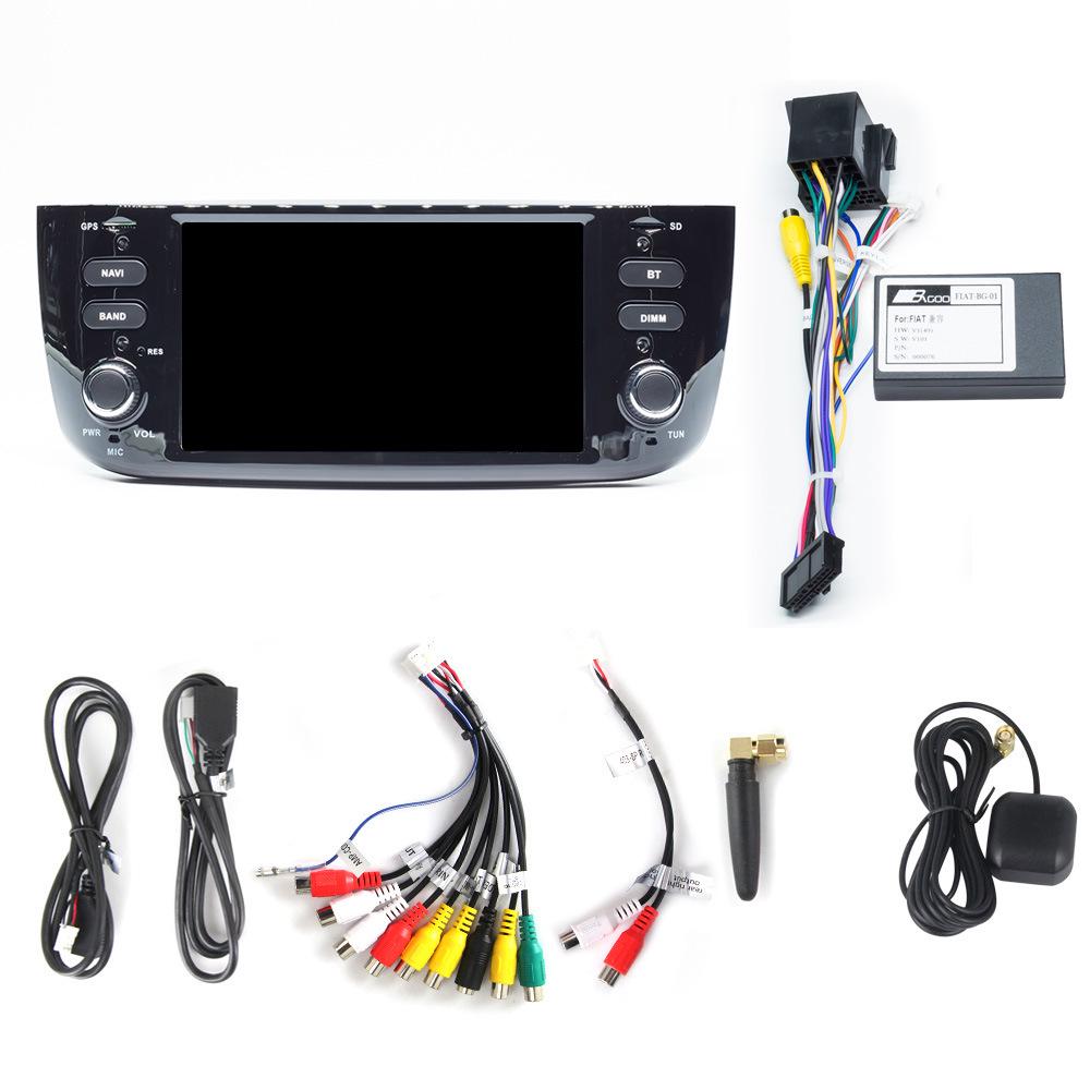 Fiat Punto GPS Navigation Carplay with Reversing Camera and Bluetooth CD System