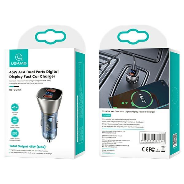 Usams Ład. Sam. C29 45W 2Xusb-Afast Charge Jasno Złoty/Light Gold Cc154Cc01(Us-Cc154)