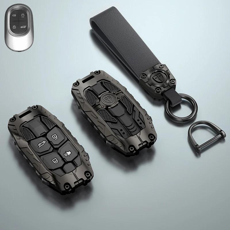 Styling Mouldings Durable Zinc Alloy Key Case Cover for 2024 Jetour Shanhai L7 MAX/Pro/Ultra 1.5T Hybrid 7-Seater – Premium Car