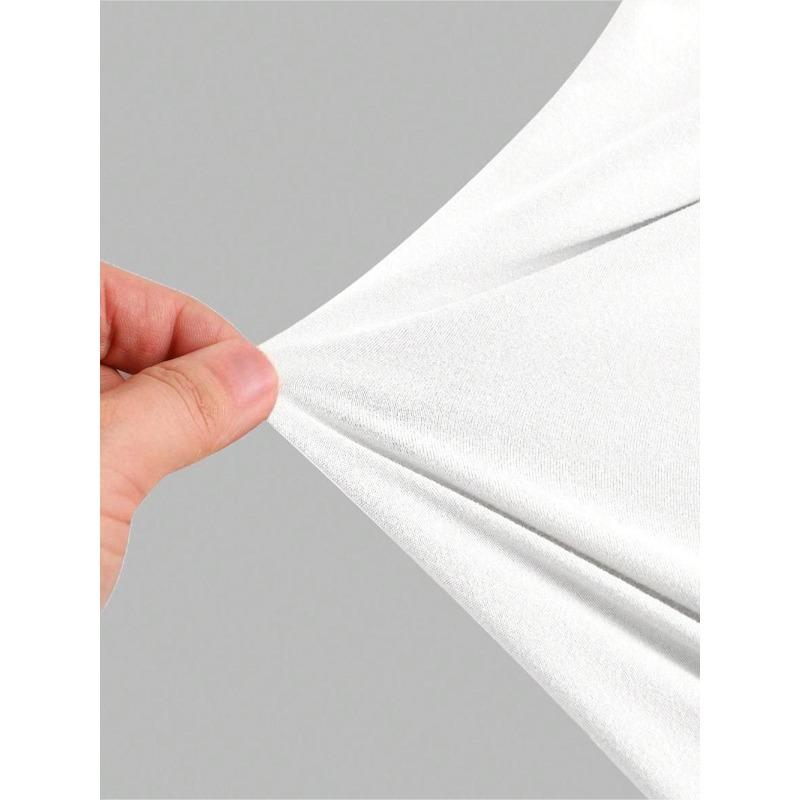 PEACE" Letter Graphic 2D Print T-Shirt, Slim Fit Short Sleeve Tee, Seasonal Fashion, Vintage Style, Comfortable Cut