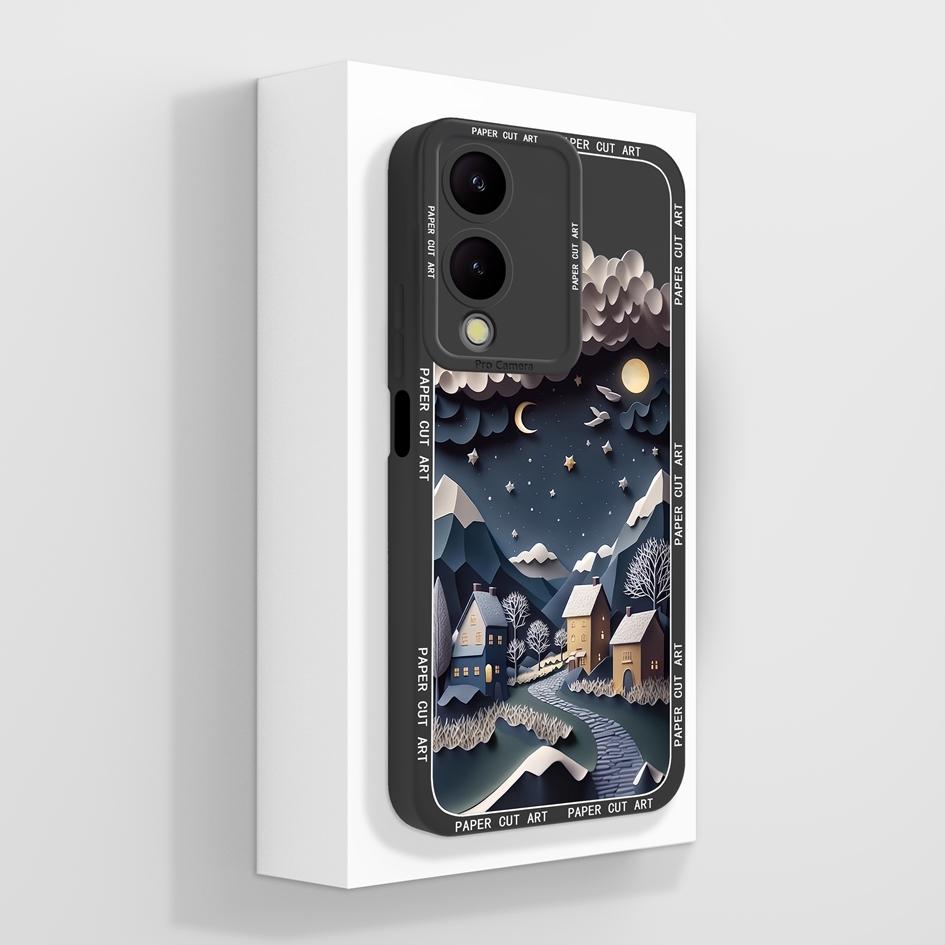 Funda Con Anillo Soporte 360° Para Vivo Y17s – TPU Y PC, Cubierta Deslizante Para Cámara Y Plato Metálico Para Soporte Magnético De Coche, Plata