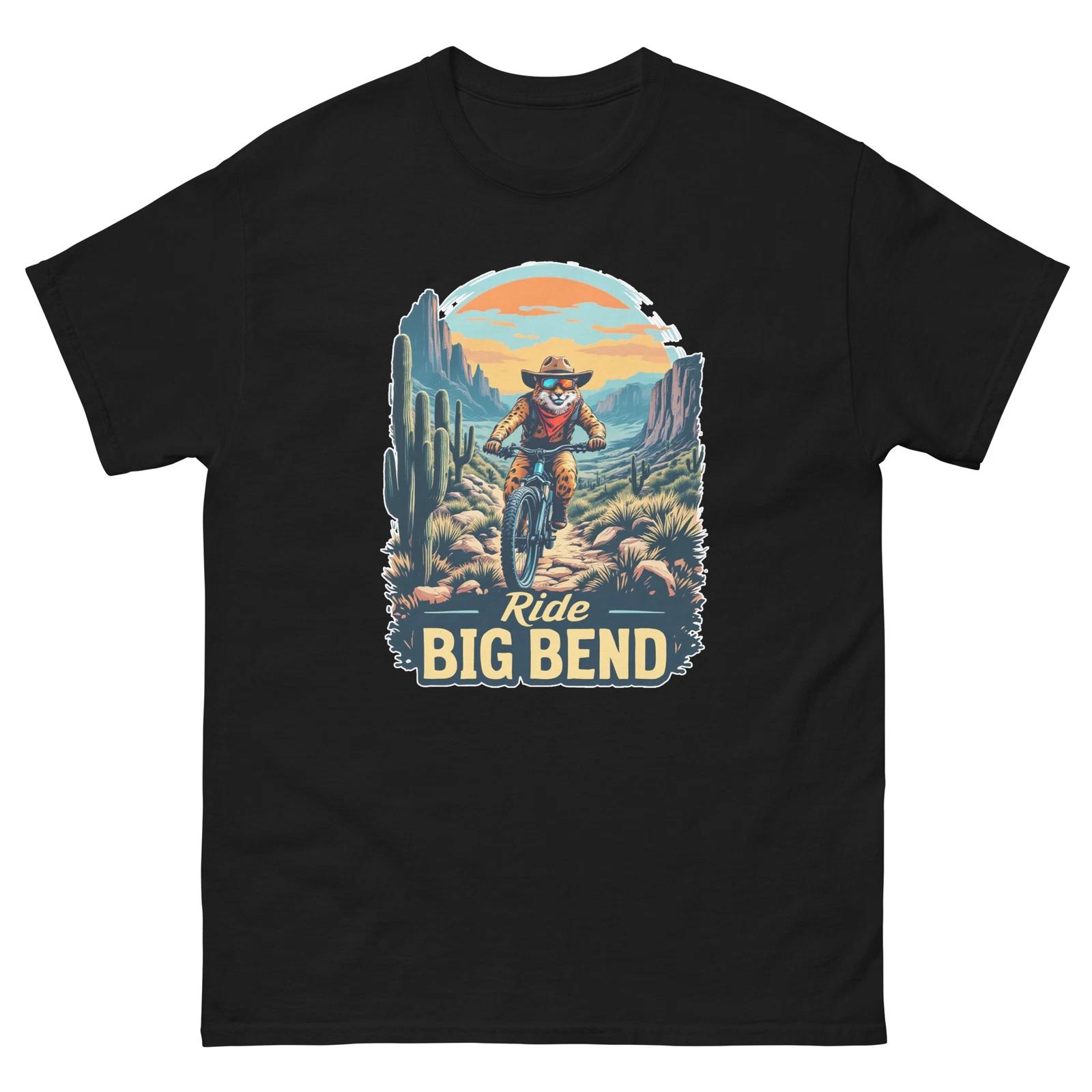 Ride Big Bend Javelina Fun USA Bike Cycling Animal T-Shirt 3XL