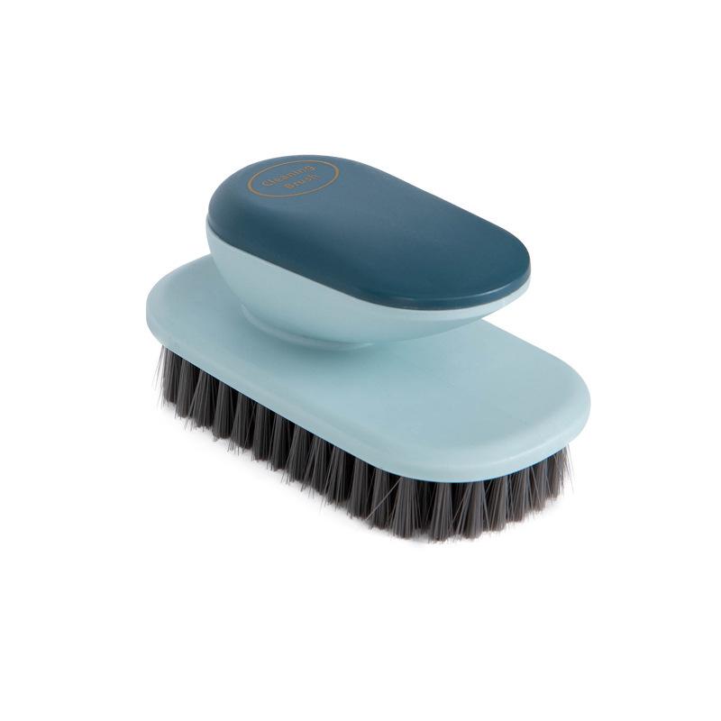 Nordic Style Soft Bristle Shoe and Laundry Brush with Long Handle - Gentle Cleaning for Shoes and Clothes