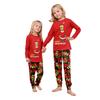 Druck Niedliches Familien-Set Pyjamas, Hauskleidung, Familien-Set Langarm-Oberteil Hosen-Set