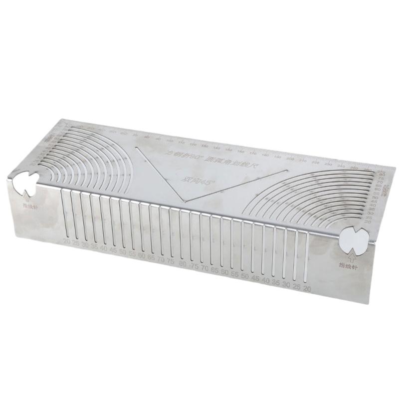 Folding Right Angles Drawing Tool Line Drawing Ruler Tool Square Tube Multifunctional Corner Drawing Ruler Line Drawer