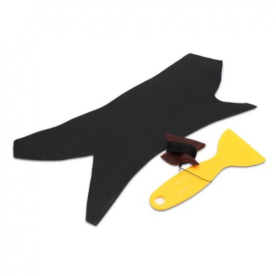 1*Black Right Hand Sewing Door Handle Leather Cover For BMW 3 Series E90 05-12