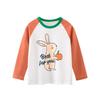 Trendy Children's Clothing for Girls, Pure Cotton Long-Sleeve T-Shirt, New Autumn Korean Style Cartoon Print Base Shirt, Baby Clothes Ins