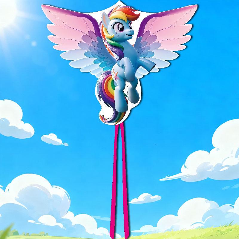 Rainbow Unicorn Pegasus Kite for Kids