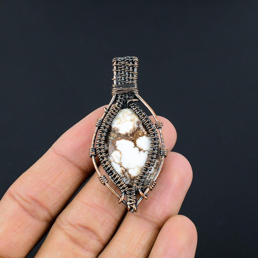 Wild Horse Pendant Gemstone Jewelry, 999 Copper Wire Wrapped Handmade Pendant, Latest Design Jewelry