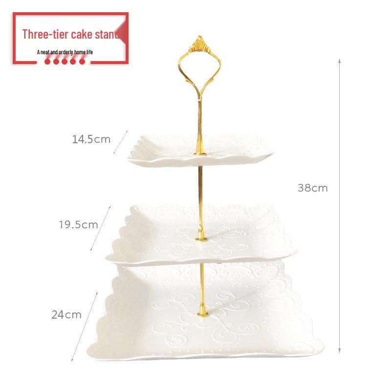 

Трехъярусная фруктовница и десертная подставка для вечеринок и чаепитий