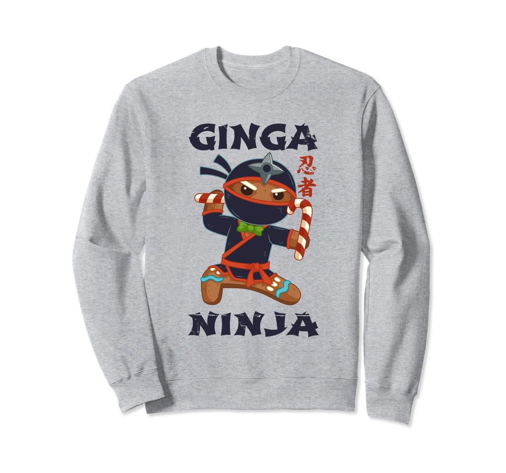 Team Ginger Ninja Gingerbread Man Redhead Christmas Sweatshirt