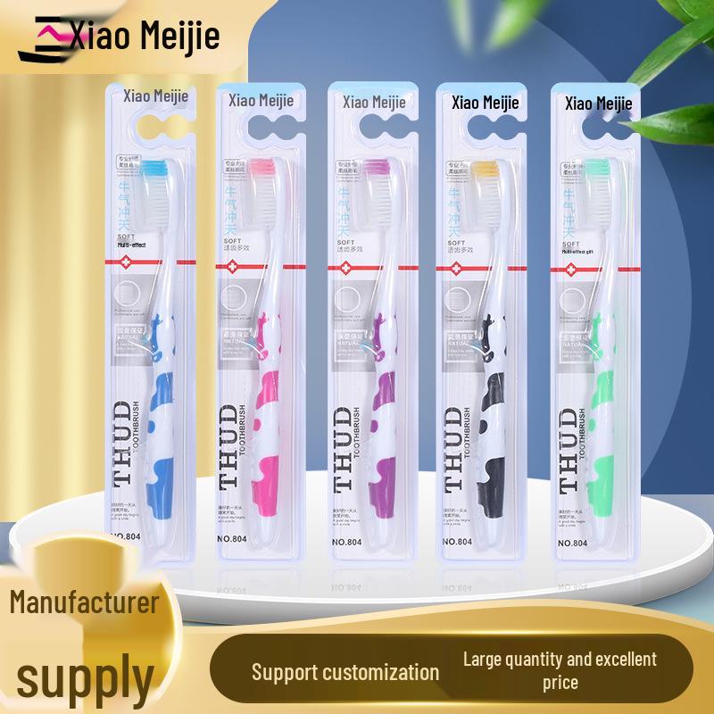 Three Smiles Adult Medium Soft Bristle Toothbrush Set - Gum and Tooth Protection 30 pcs/box