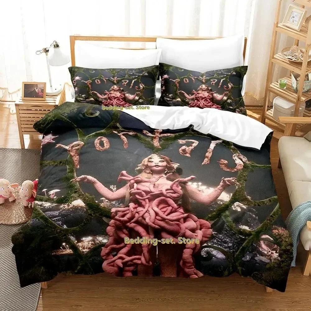 New Hip Hop Melanie Martinez Portals Bedding Set Cartoon Anime Three-piece Set Adult Kid Bedroom Duvetcover Sets 3D Kawaii Girls