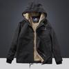 Padded Clothes Men's Lamb Wool Jacket Tooling Cotton Clothes Men's Hooded Winter Velvet Thickened Padded Jacket Men