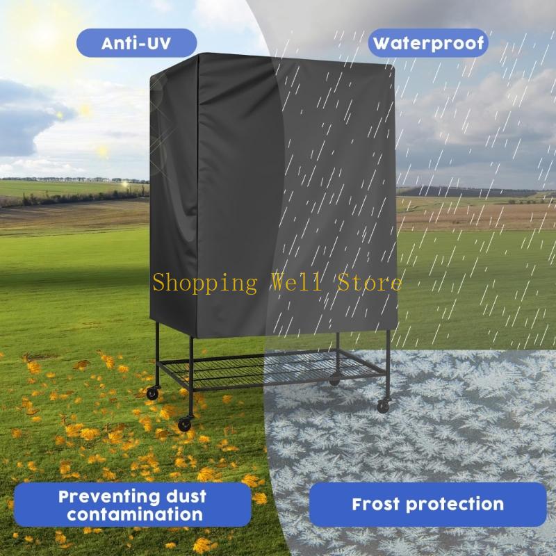 KX4B Breathable Black Birdcage Night Covering Blackouts Parrots Cage Canopy For Cockatiels Budgies And Conures