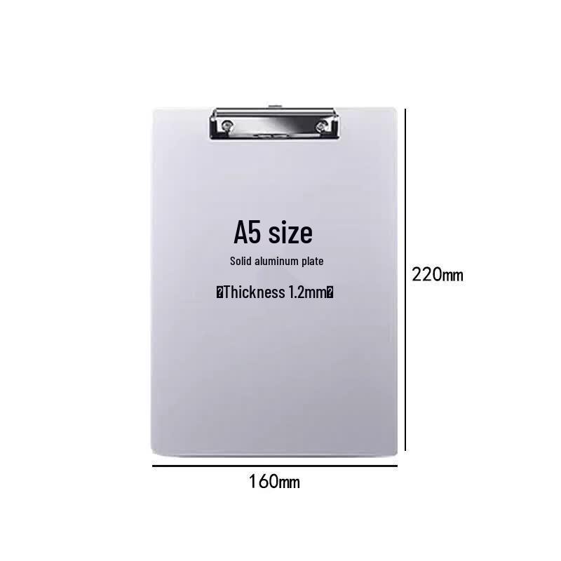 A5 Metal Solid Aluminum Clipboard