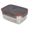 Stainless Steel Food Storage Container Multipurpose Safe Eco Friendly Leakproof Rectangular Food