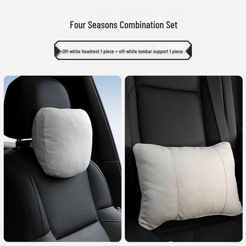Nick Car Headrest Lumbar & Neck Support Pillow for Maybach S-Class, Mercedes, Tesla & AITO