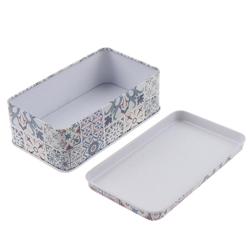 11.5*6.5*4Cm Storage Jars Rectangular Iron Tin Pill Gift Coin Jewelry Box Home