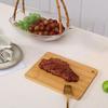 Kök Skärbräda Dubbelsidig Tillgänglig Rektangulär Förtjockad Massiv Trä Skärbräda Frukt Grönsaker Kött Skärbrädor