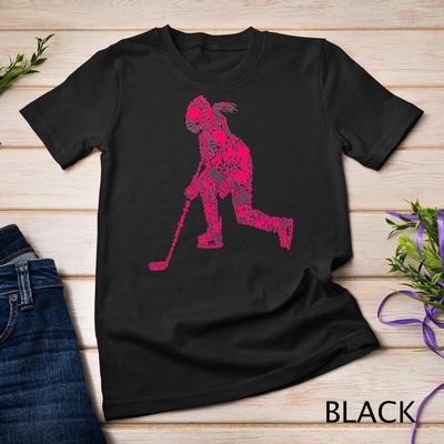 Joueur de Hockey sur Glace Hockey sur Glace Jeunes Femmes Enfants Filles T-shirt Unisexe