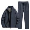 Unisex Fleece-Lined Softshell Rain Suit: Warm Winter Two-Piece Set