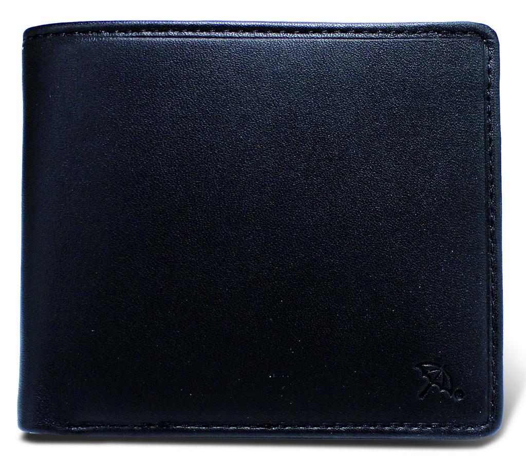 Arnold Palmer Bifold Wallet with Bill Sheepskin Men's Compartment, Leather, APS-3205 (Black)