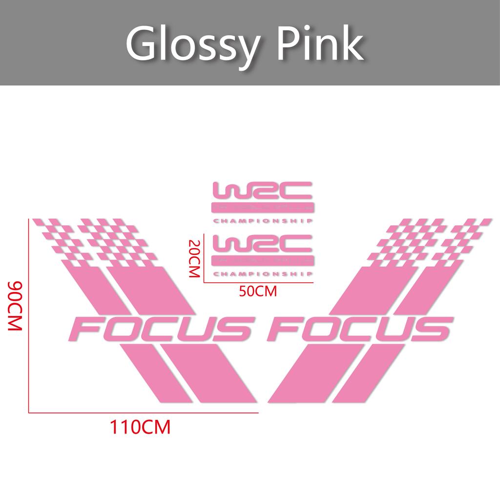 Samochodowe Naklejki na Obie Strony Nadwozia Stylowy Sportowy Styl Wyścigowy Auto Naklejka z Folii Winylowej Pasuje Do Ford Focus 2 3 MK2 MK3 Akcesoria Samochodowe