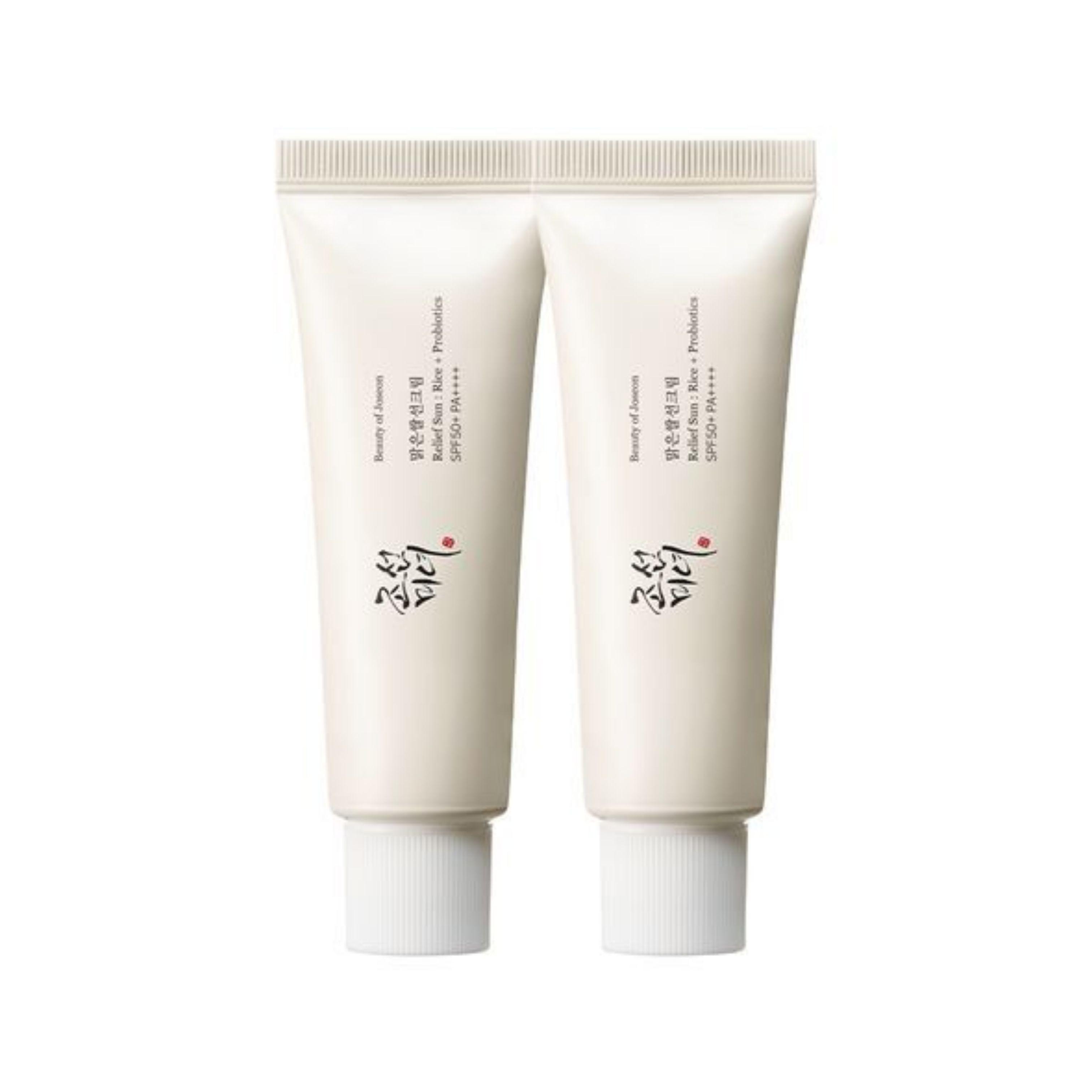 

Beauty of Joseon Relief Sun: Rice + Probiotics (SPF50+ PA++++) Double Pack 50ml*2ea