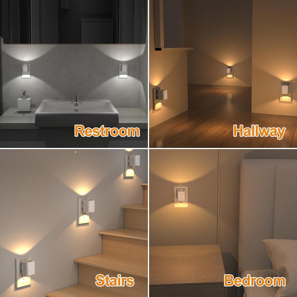Motion-Activated RGB Night Light: Automatically Lights Up When People Arrive, Turns Off When They Leave - Best Seller