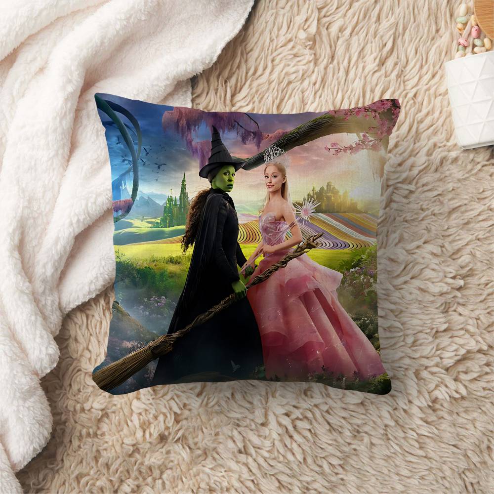 Grande Movie WWicked Pillow Covers Cartoon Sofa Decorative Home Doublesided Printing Short Plush Cute Cushion Cover
