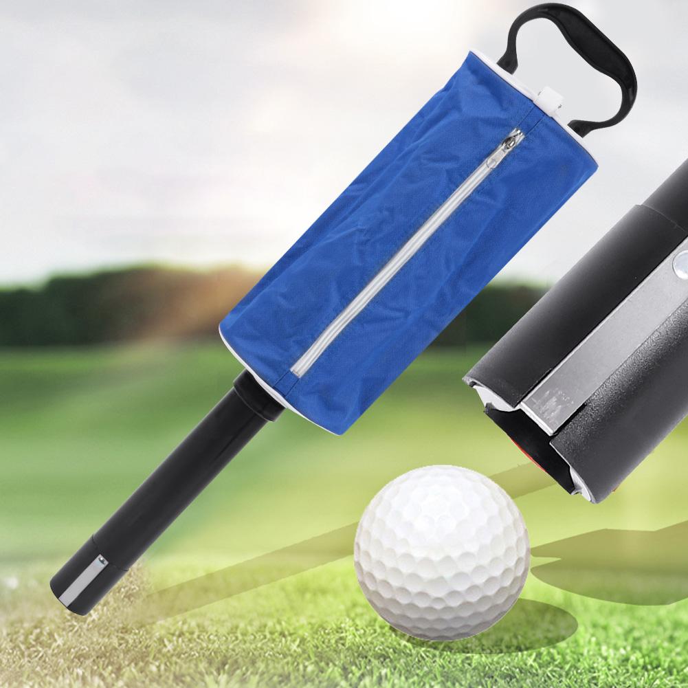 Portable Golf Ball Picker Pick Up Bag Pocket Scooping Device Storage Bag(blue)