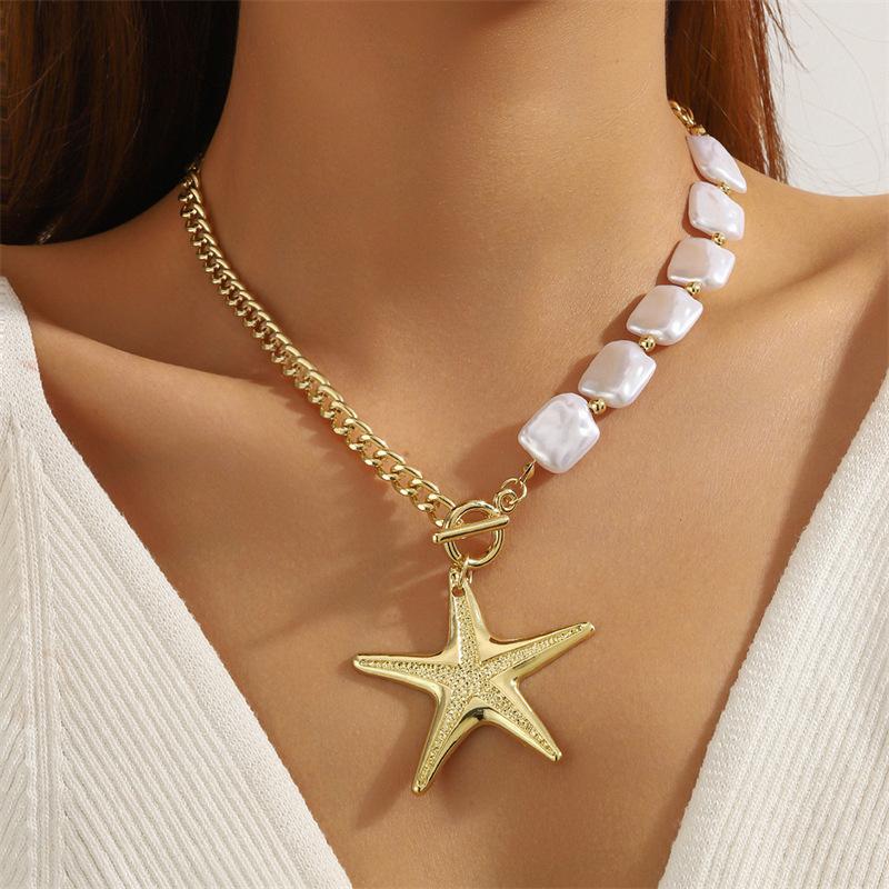 Elegant Irregular Imitation Pearl Beads Necklace for Women Vintage Party Wedding Tassels Choker Fashion Jewelry Accessories Gift