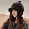 Fluffy Winter Cap Plush Plush Hat Cozy Ear Protection Hat  for Women