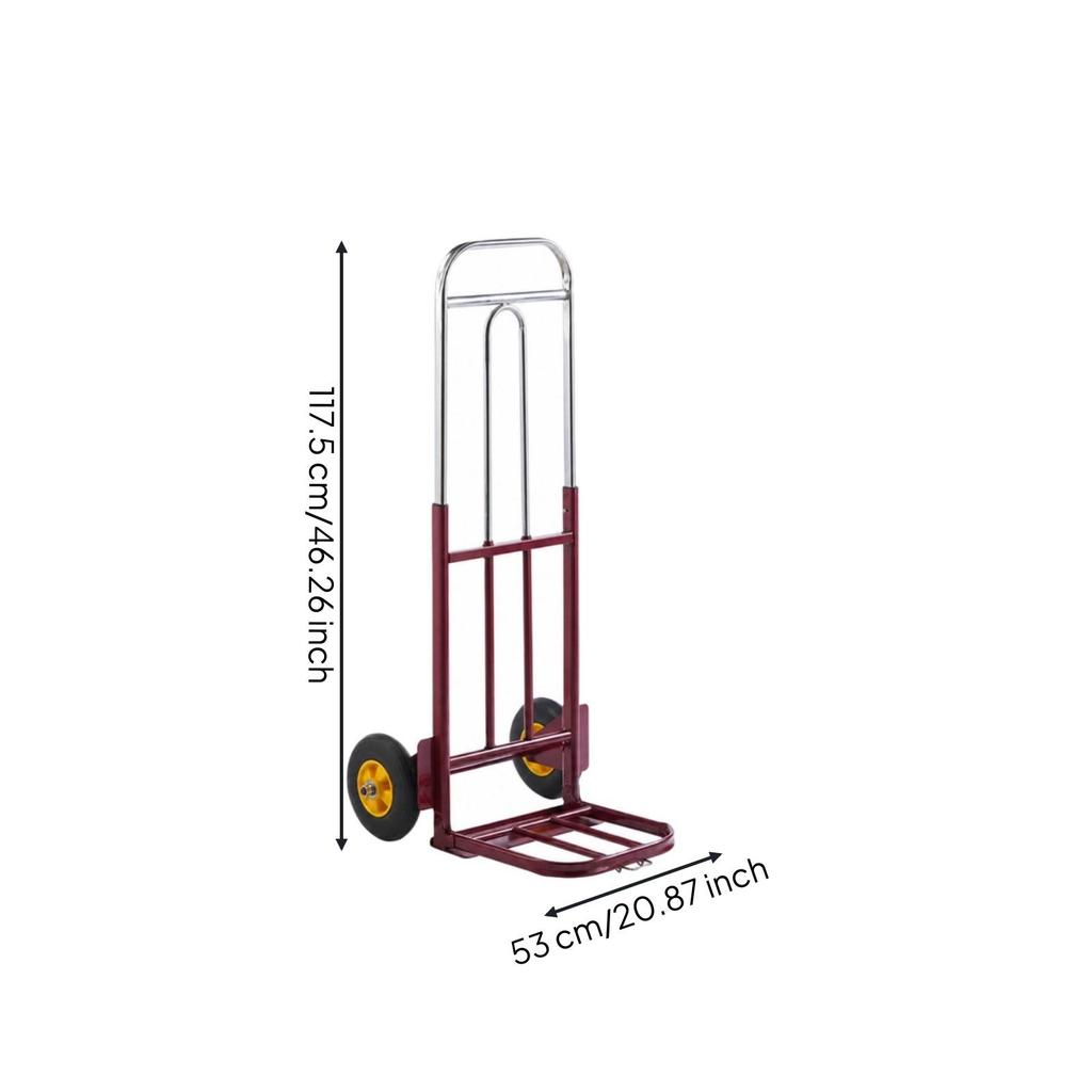 Folding Hand Truck Portable Shopping Cart Foldable for Warehouses