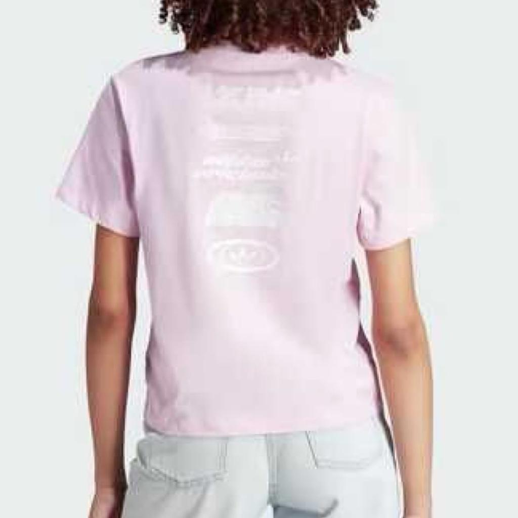 Originals Multiple Logo Orchid Fusion XL IJ6013 Pink [Adidas] T-Shirt Women's (Bust 87-90cm)