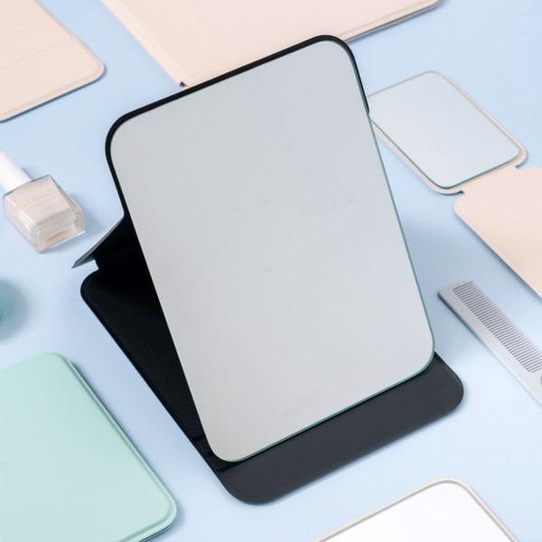 Black Cover Stand Square Mirror Large