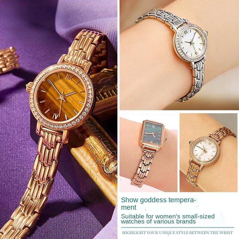 Cinturino universale in acciaio 8mm 10mm 12mm 14mm Sottile da donna Moda Cinturino Braccialetto Cinturino per orologio Accessori per rossini armani