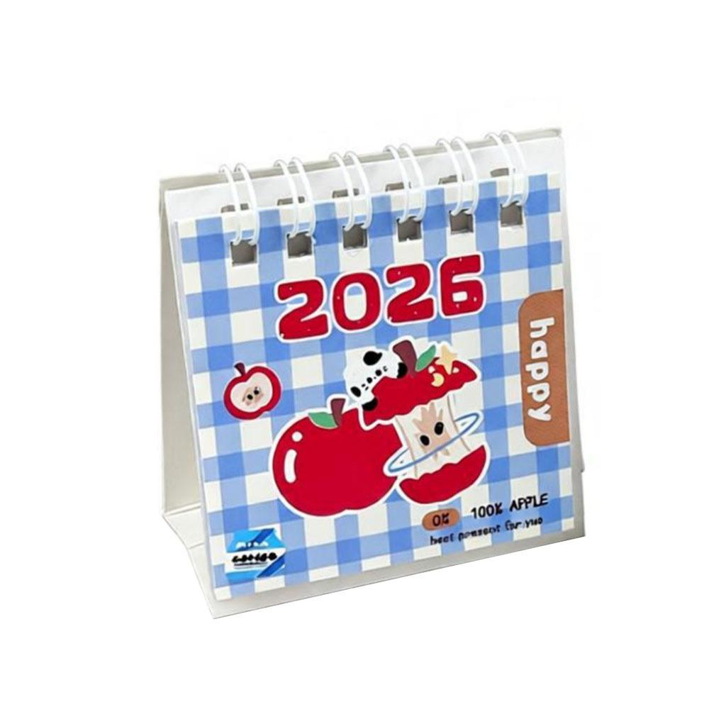 Bow 2026 Desk Calendar Coil Binding Daily Planner Creative Desktop Calendar Desktop Decoration