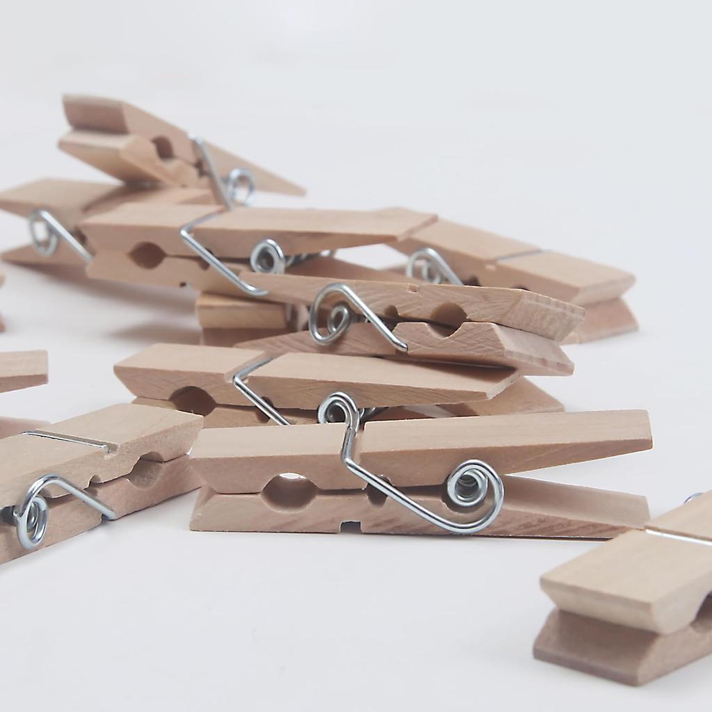 Large Wooden clothesp for Clothes 2.85 Inches Length,for Hanging Clothes,Craft,Food Opened Bags,DIY
