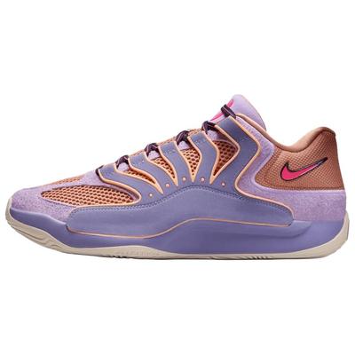 KD 18 Breathable Basketball Shoes Unisex Purple Orange HV1991-501